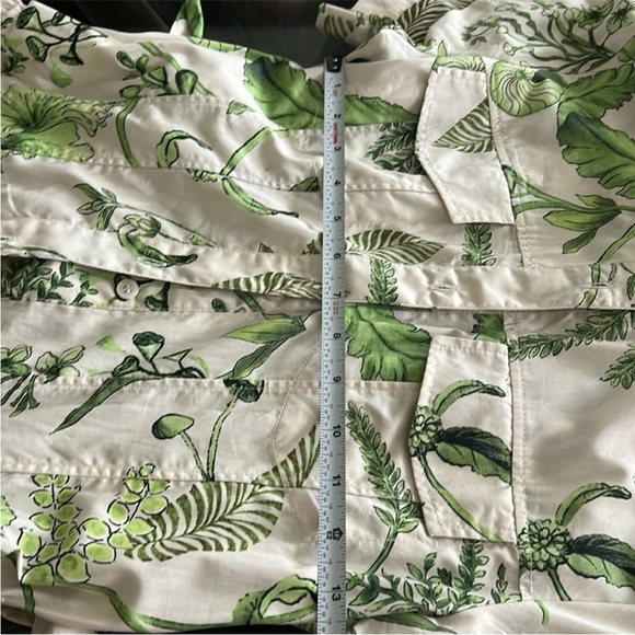 Zara Green and White Pleated Maxi Dress - Picture 4 of 6